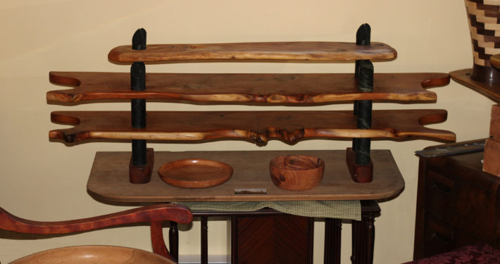 Shelf-against-wall